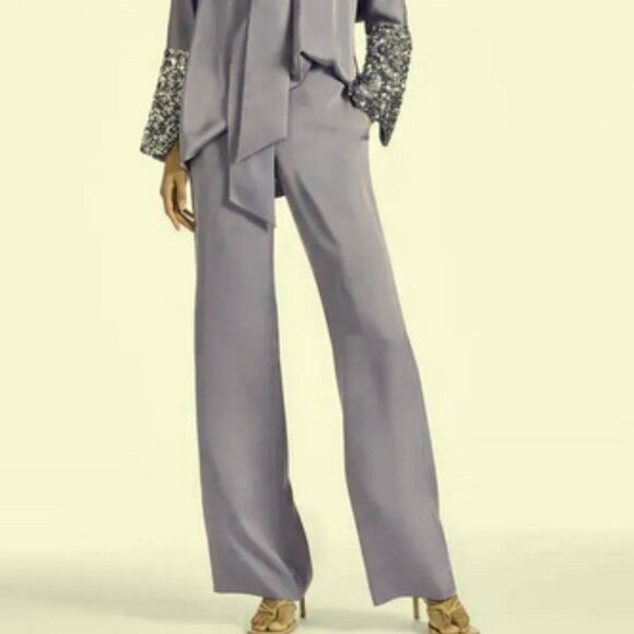 Sachin + Babi Pants - Sachin And Babi Bri Cool Gray Double-Faced Stretch Mikado Pant